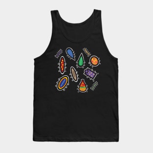Scattering Colorful Bugs Tank Top